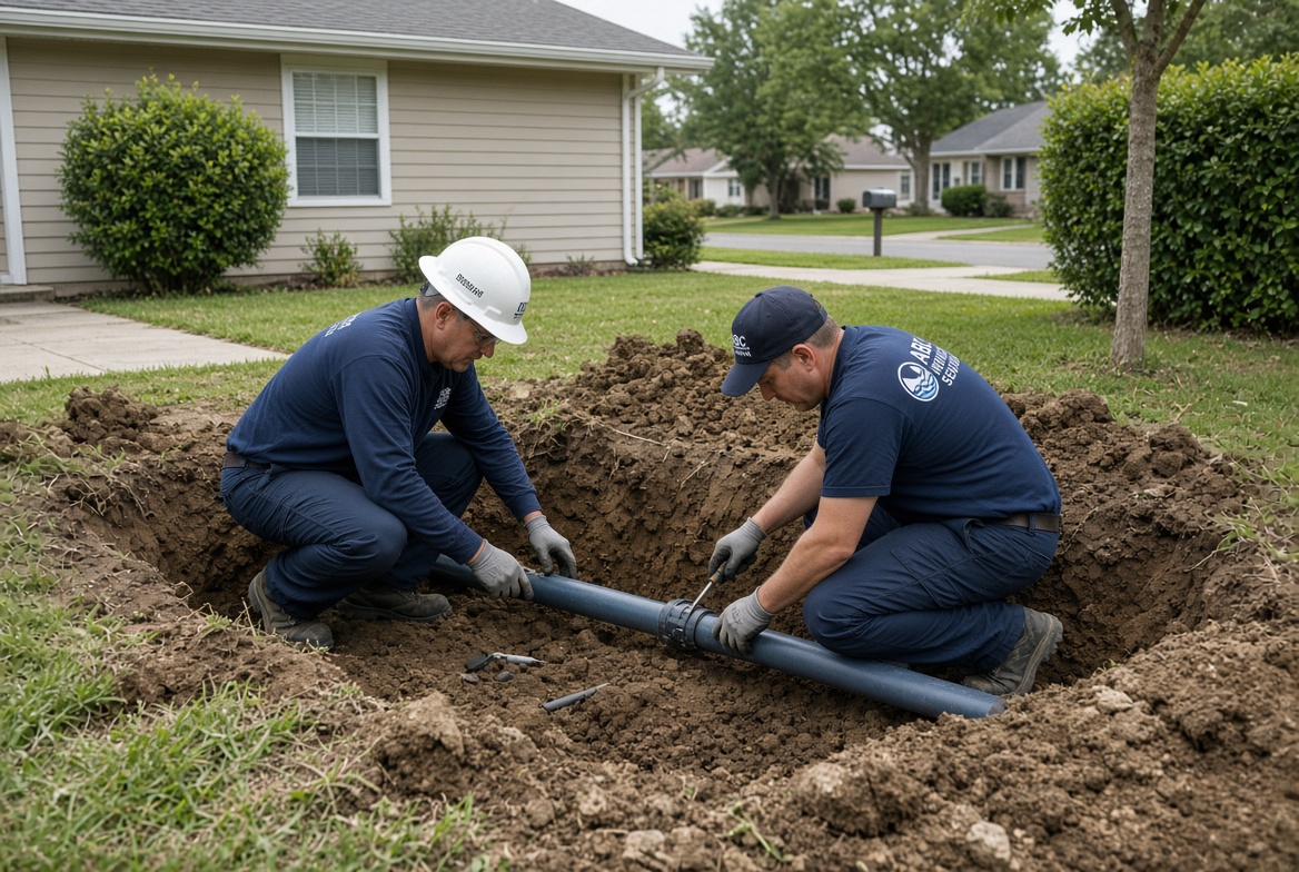 Water line leak detection and repair in Akron